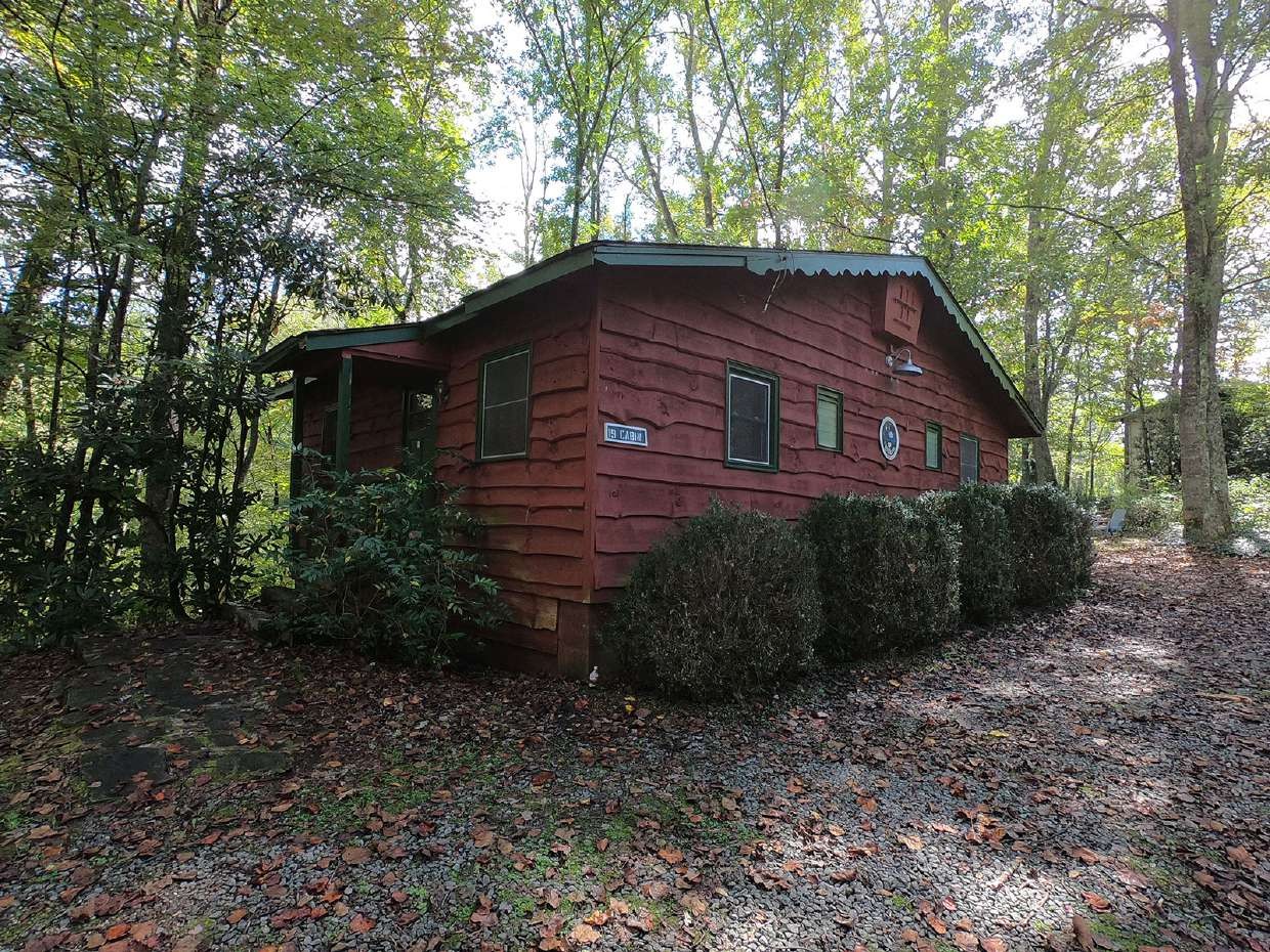Wood cabin exterior from another angle